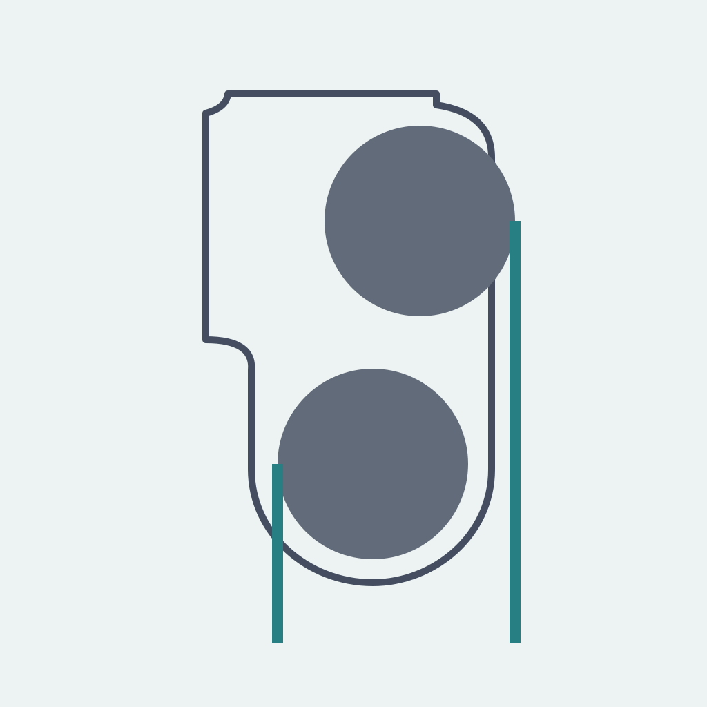 Top Reverse Roll & Bottom Standard (Blockout Standard Roll)